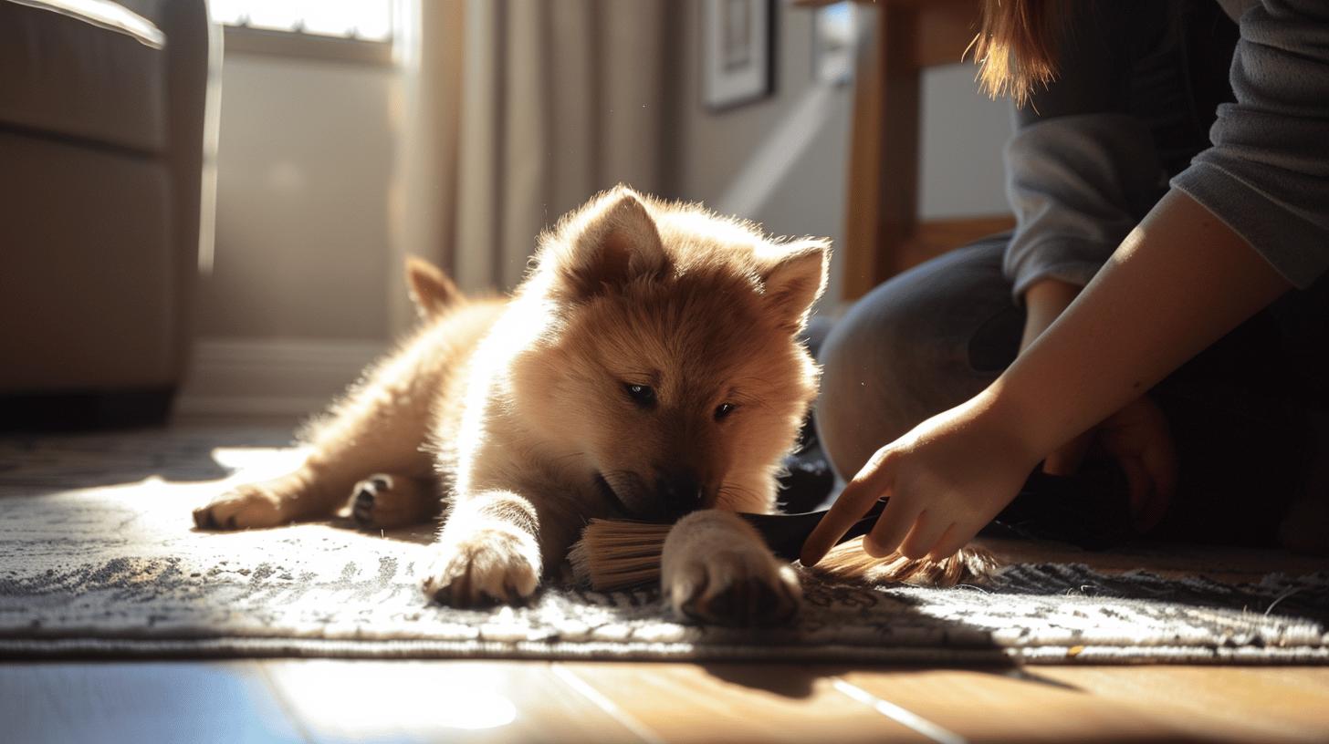 Pelsstell og grooming av en Eurasier valp-1.jpg